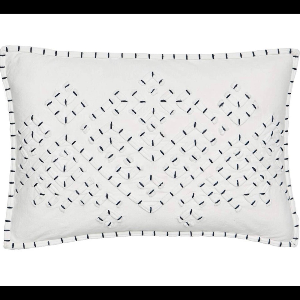 Splendid Home Throw Pillow, 12x18, White